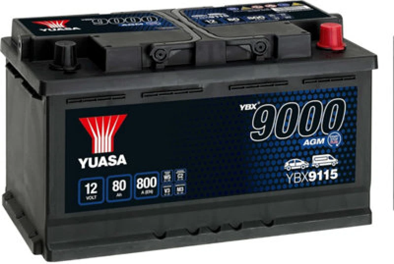 Image of YUASA YBX9115 Starter battery Battery Capacity: 80Ah Starter Battery (1)