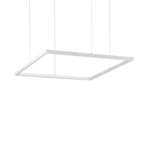 Image of Oracle Decorative Square Integrated Pendant Light White, 3000K, 41W
