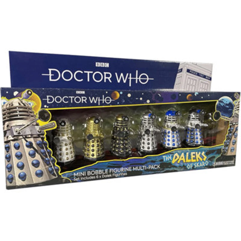Image of Doctor Who The Daleks Of Skaro Mini Bobble Figurine Multi-Pack