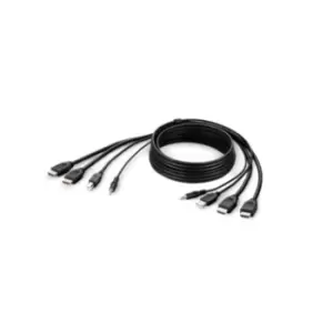 Image of Belkin F1DN2CCBL-HH6T KVM cable Black 1.8 m
