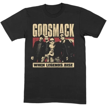 Image of Godsmack - Legends Photo Unisex Medium T-Shirt - Black