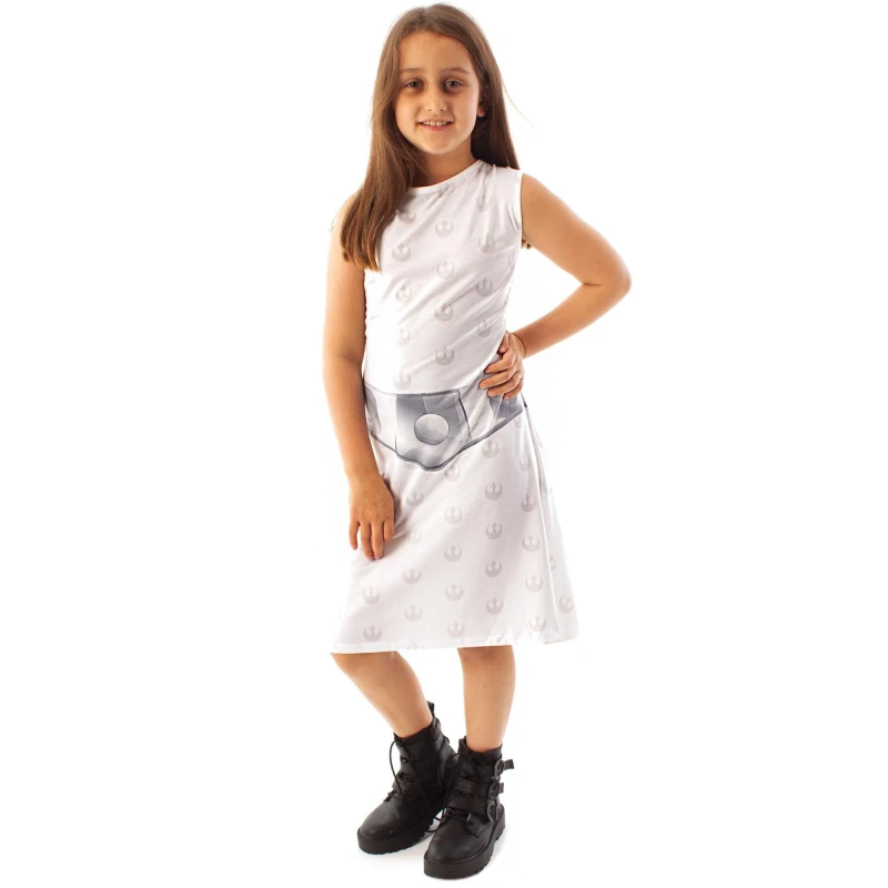 Image of Star Wars Sleeveless Skater Dress White