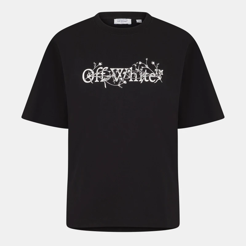 Image of Off White Mens - Flower Skate T-Shirt Regular Fit T-Shirts XS Black 59439603310