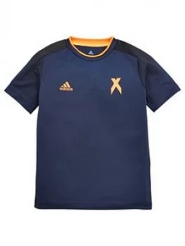 Image of Adidas Youth Jersey Top - Navy