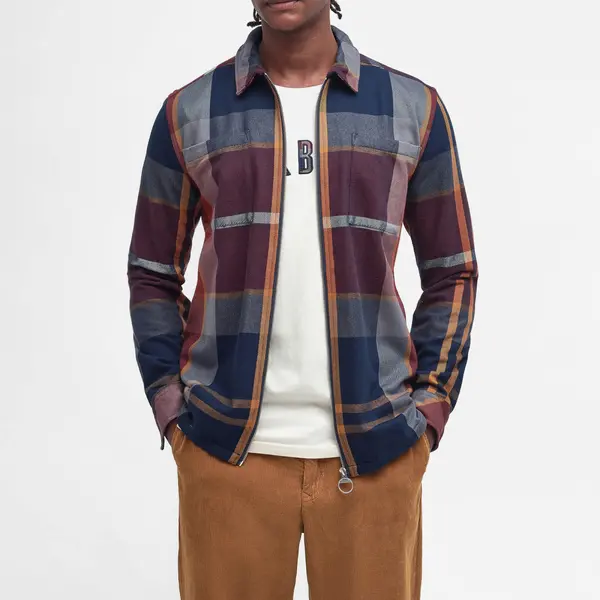 Image of Barbour Heritage Lannich Cotton-Twill Overshirt - S