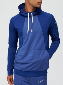 Image of Nike Academy Football Hoodie - Navy, Size S, Men