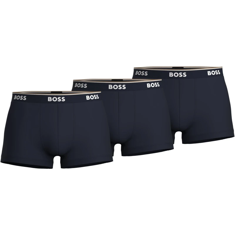 Image of Boss Trunk 3 Pack Navy 480 male 2X Large