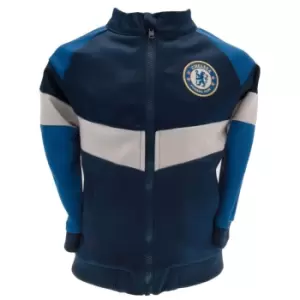 Image of Chelsea FC Childrens/Kids Track Top (3-6 Months) (Navy/Blue/White)