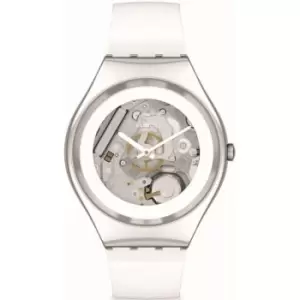 Image of Unisex Swatch Pure White Irony Watch