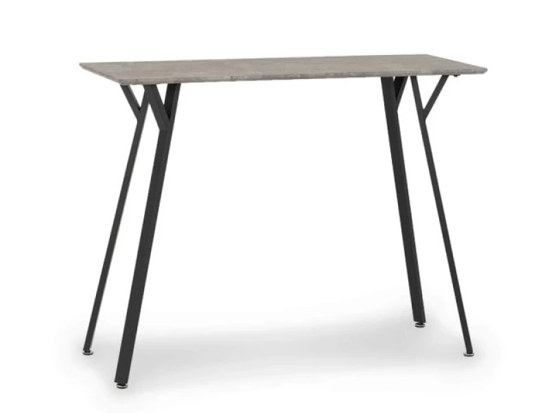 Image of Seconique Quebec 120cm Concrete Effect Bar Table