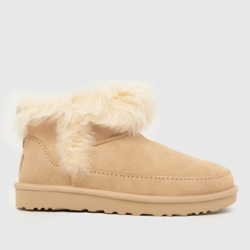 Image of UGG Classic Ultra Mini Chalet Boots in Beige Beige UK 4 (EU 37)
