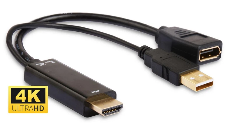 Image of Microconnect HDMDPP1 video cable adapter 0.15 m HDMI Type A (Standard)