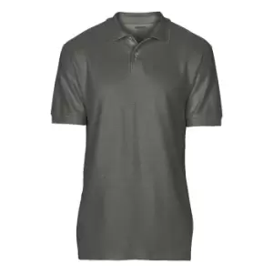 Image of Gildan Softstyle Mens Short Sleeve Double Pique Polo Shirt (XL) (Charcoal)