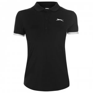 Image of Slazenger Court Polo Shirt Ladies - Black