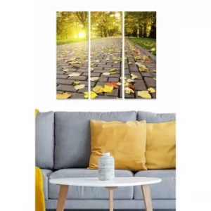 Image of MDF66727489 Multicolor Decorative MDF Painting (3 Pieces)