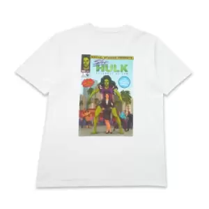 Image of Marvel She Hulk Newest Hero Comic Oversized Heavyweight T-Shirt - White - S