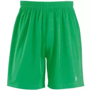 Image of SOLS Mens San Siro 2 Sport Shorts (S) (Bright Green)