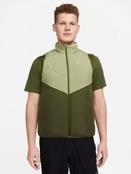 Image of Nike Run Synthetic Fill Repel Gillet - Green , Green, Size L, Men