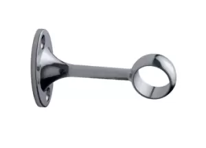Image of Colorail Chrome Effect Die-Cast Metal Rail Centre Bracket (L)78mm (Dia)19mm