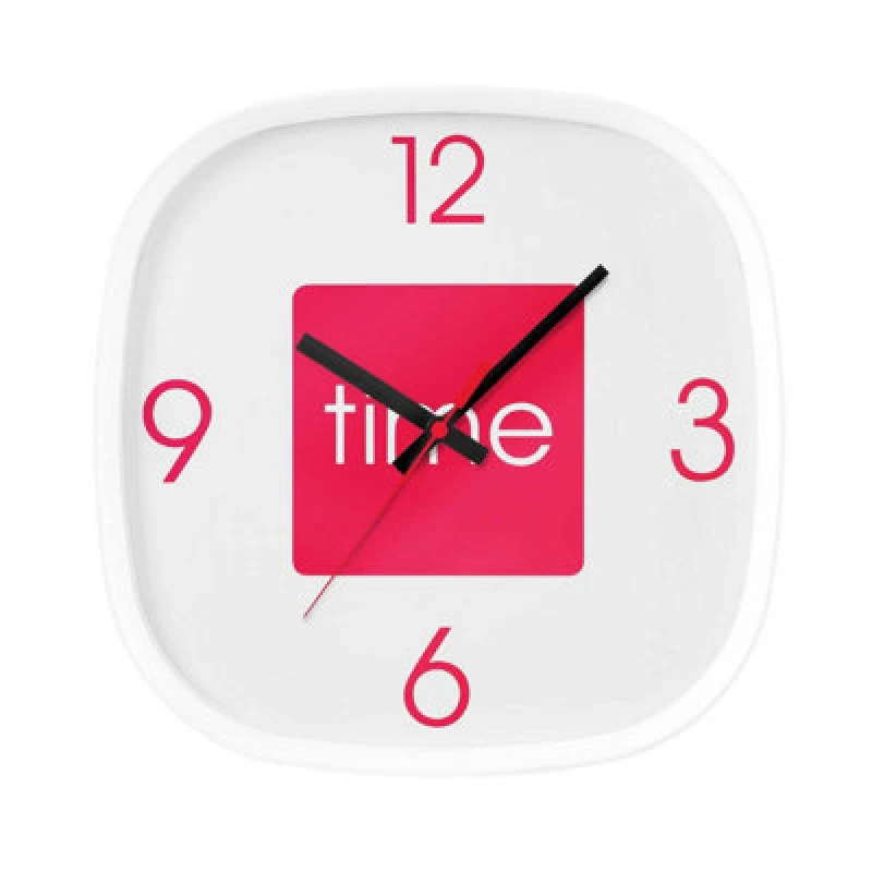 Image of Premier Housewares Maison by Premier Arco Wall Clock Pink