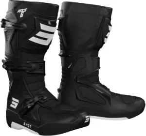 Image of Shot Race 6 Motocross Boots, black-white, Size 41, black-white, Size 41