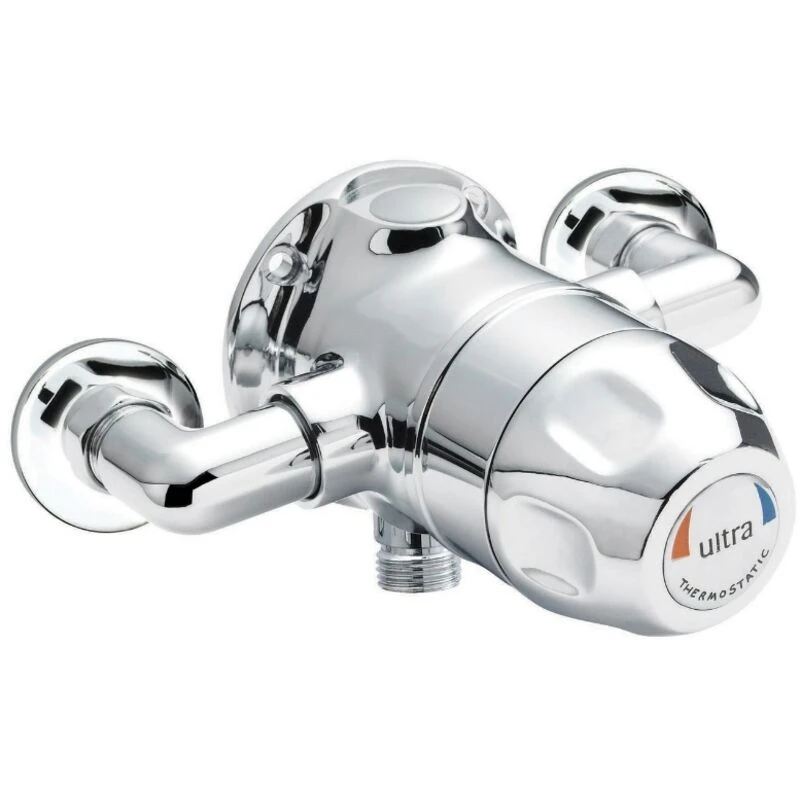 Image of NUIE Nuie - Exposed Sequential Thermostatic Shower Valve Club Handle - Chrome VSQ1