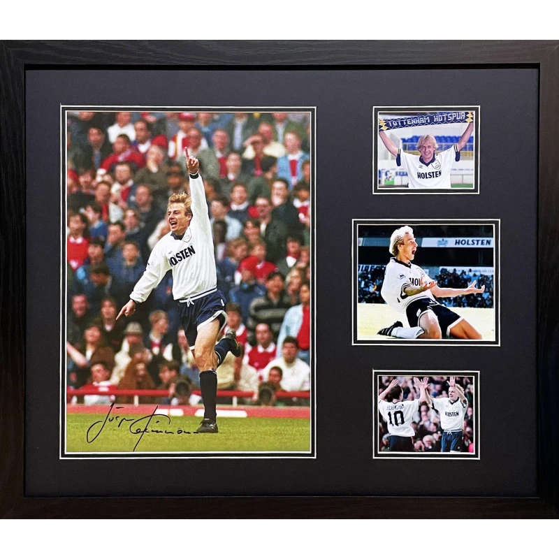 Image of AllStarSignings Ltd Jurgen Klinsmann signed & framed Tottenham Hotspur Signed Photos One Size White 40427001000