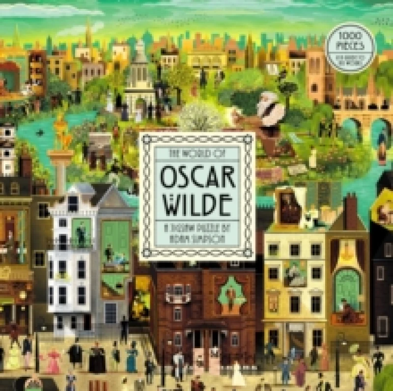Image of The World of Oscar Wilde : A 1000 Piece jigsaw puzzle by Adam Simpson Jigsaw