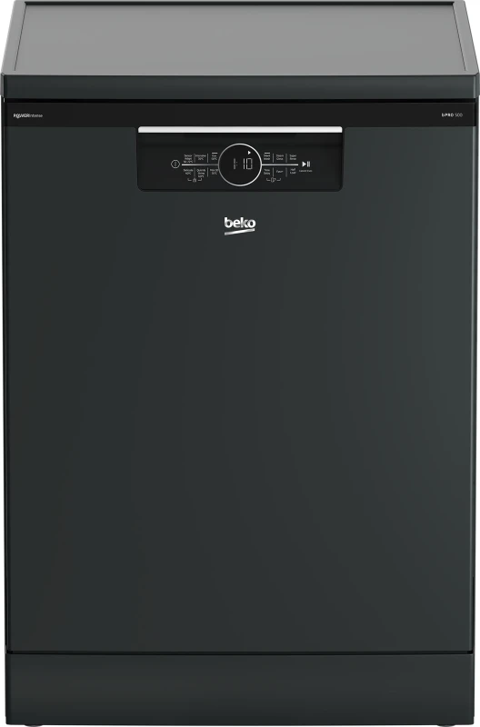 Image of Beko PowerIntense BDFN36540PA Full Size Dishwasher - Anthracite - C Rated
