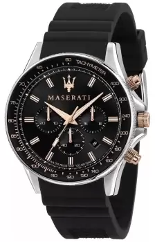 Image of Maserati R8871640002 SFIDA Mens Silicone Strap Watch