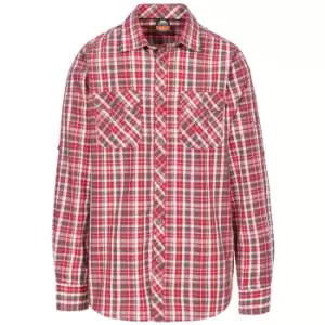 Image of Trespass Mens Collector Check Shirt (XS) (Red Check)