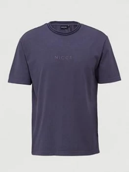 Image of Nicce Melrose Oversized T-Shirt - Coal, Coal, Size S, Men