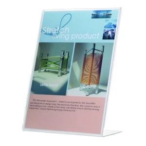 Image of Q-Connect Slanted Sign Holder L-Shape Side-Loading A4 KF04177