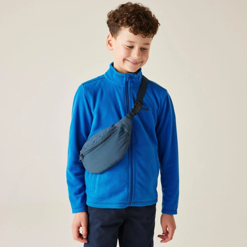 Image of Regatta Boys & Girls King Lightweight Fleece II Full Zip Fleece Jacket 9-10 Years - Chest 69-73cm (Height 135-140cm) Oxford Blue/Navy RKA147-0L8-9