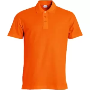 Image of Clique Mens Basic Polo Shirt (S) (Blood Orange)