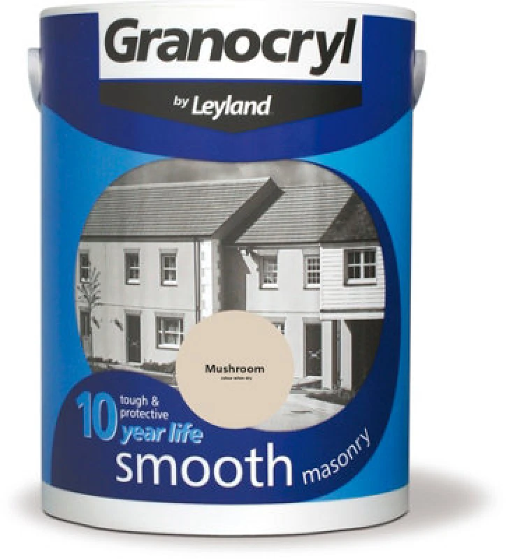 Image of Granocryl Smooth Masonry Paint, 5L, Mushroom