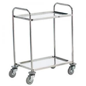 Image of GPC Shelf Trolleys Silver Lifting Capacity Per Shelf: 50kg 470mm x 900mm x 710mm