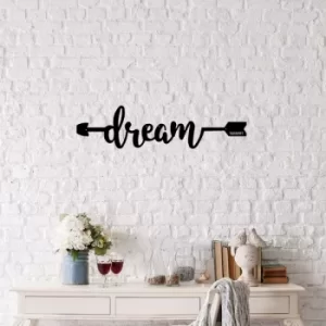 Image of Dream Black Decorative Metal Wall Accessory