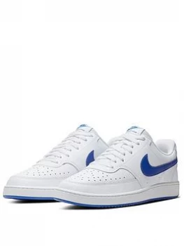 Image of Nike Court Vision Low Profile Shoe - White/Blue, Size 11, Men