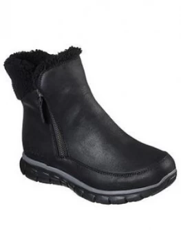 Image of Skechers Synergy Ankle Boot - Black, Size 8, Women