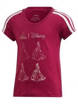Image of adidas Girls Disney T-Shirt - Purple, Size 18-24 Months, Women