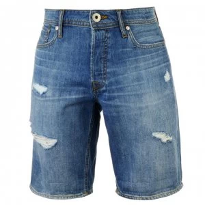 Image of Jack and Jones Jeans Intelligence Rick Denim Shorts - Light Wash 825