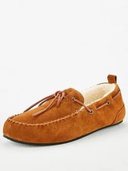 Image of Superdry Mocassin Slipper - Tan , Tan Size M Men