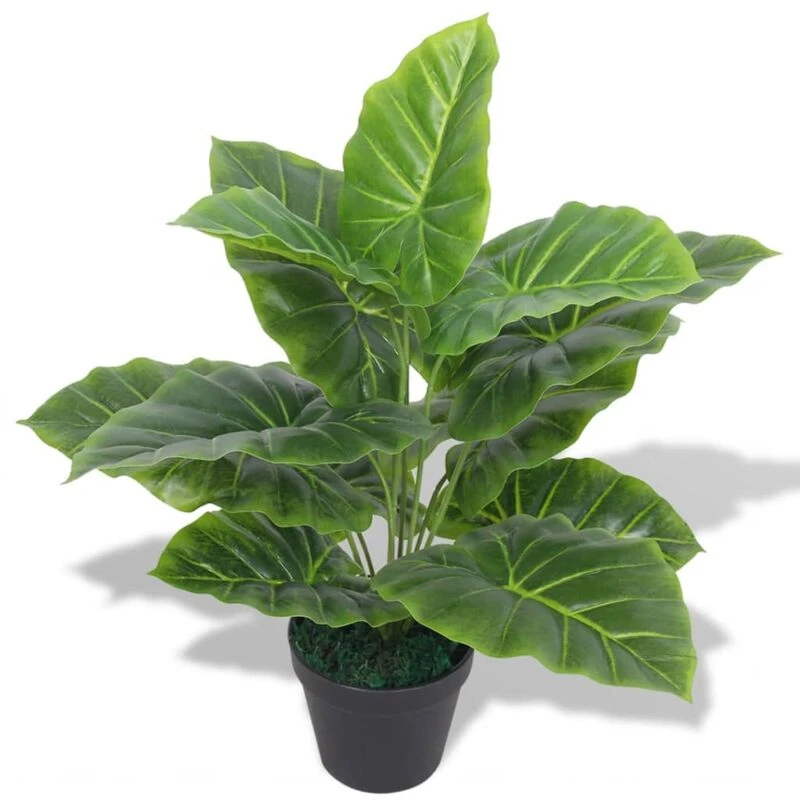 Image of VIDAXL Artificial Taro Plant with Pot 45cm Green Vidaxl 244431fr
