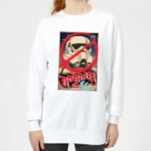 Image of Star Wars Rebels Poster Womens Sweatshirt - White - L