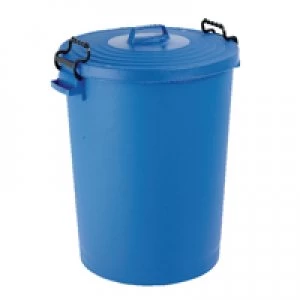 Image of Slingsby Blue Light Duty 110 Litre Dustbin With Lid 382066