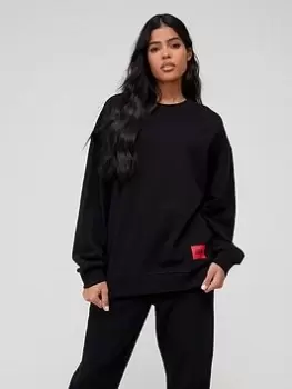 Image of HUGO Hugoxreplay Logo Sweat - White, Size XL, Women