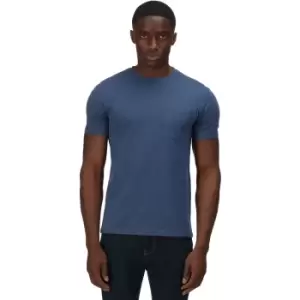 Image of Regatta Mens Caelum Coolweave Cotton Slub Jersey T Shirt L- Chest 41-42' (104-106.5cm)