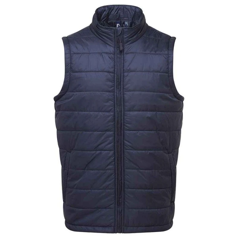 Image of Premier Premier Men Recyclight Padded Gilet in Navy Size: Medium Navy M Male 5063300454008
