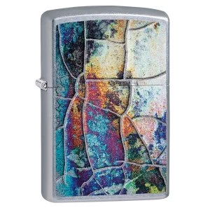 Image of Zippo Rust Patina Chrome Regular Windproof Lighter